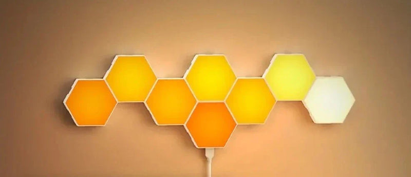 Luminária de Parede Hexagonal  RGB