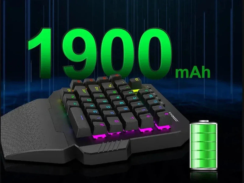 Teclado de Jogo Mecânico sem Fio E-YOOSO K722 RGB 2.4GHz